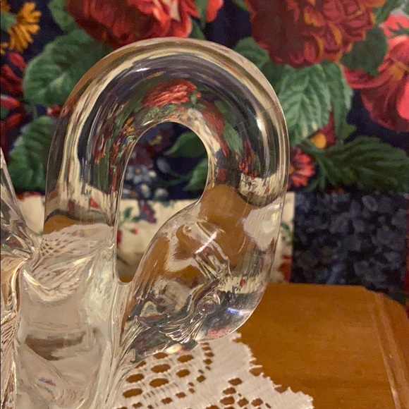 Magnificent large crystal swan bowl - Picture 2 of 8